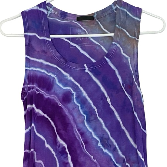 ATM Geode Tie Dye Tank Top Womens Size XS Purple Anthony Thomas Melillo Shirt - Picture 3 of 11